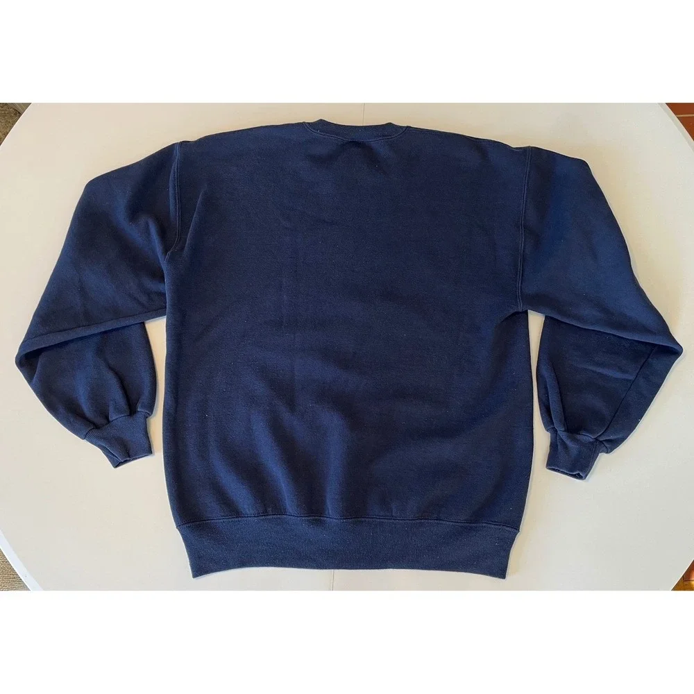 VTG USA Made Clark State Basketball Sweatshirt‎ Navy Blue Size L (fits M) Rare